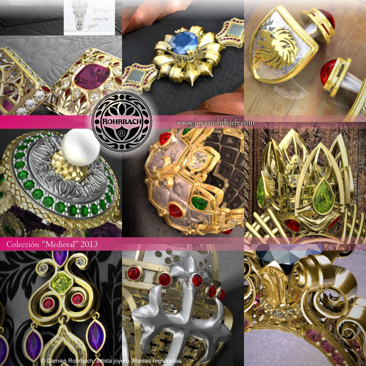 Medieval Series 2013 Damien Rohrbach Jewelry designer 3Design